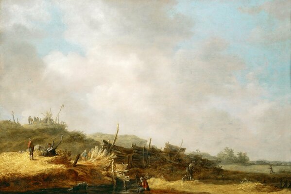 Paisaje con dunas de Jan van Goyen