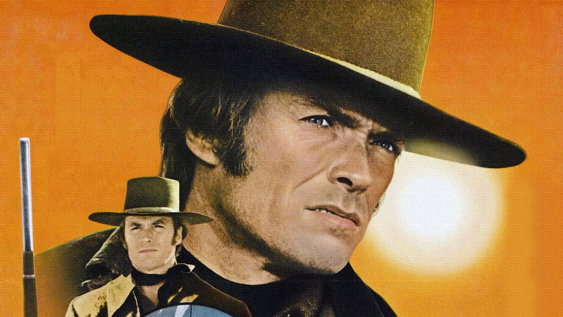 joe kidd clint eastwood western wilder westen textur leinwand