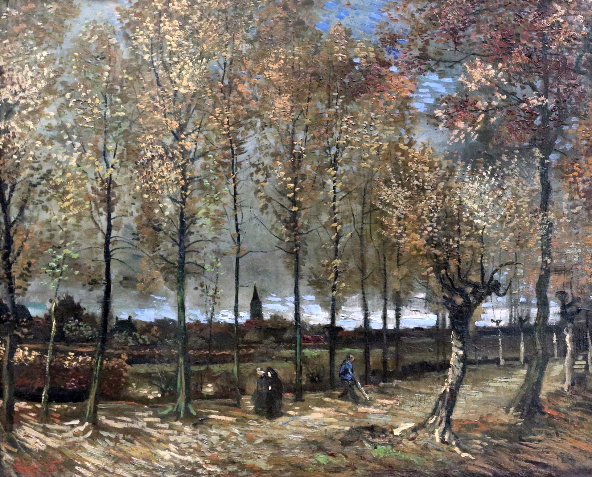 vincent van gogh paris pappel in der nähe von nuenen gemälde 1885 rotterdam