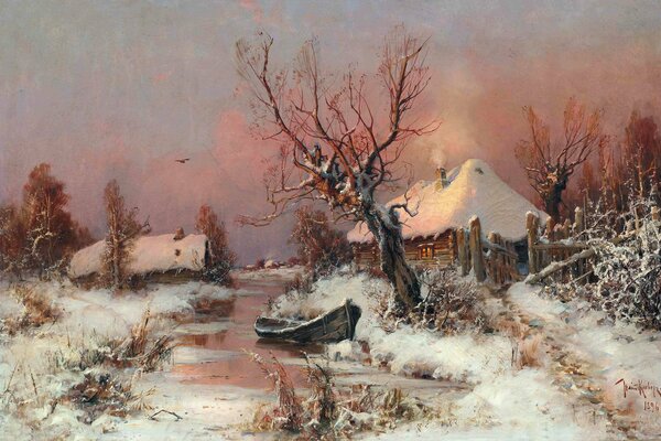 Julius Yulievich Clover. Winter landscape