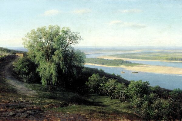 Peinture. Claudt. Rivière et rivage