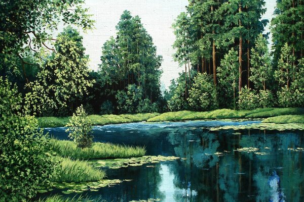 Lutsenko s painting tells about the beauty of untouched nature