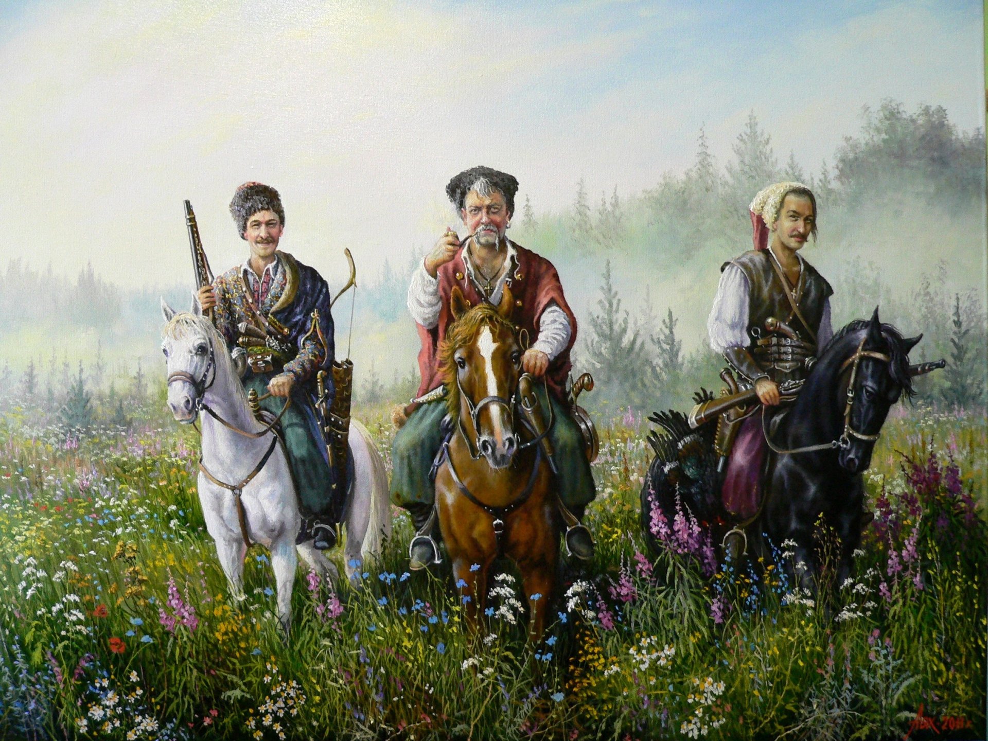 andrew lyakh art cossacks smile