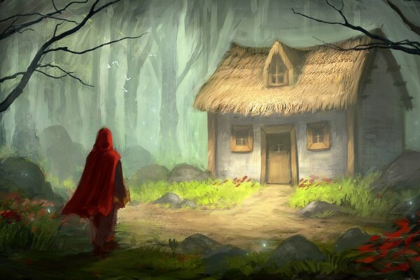 Little Red Riding Hood came to her grandmother