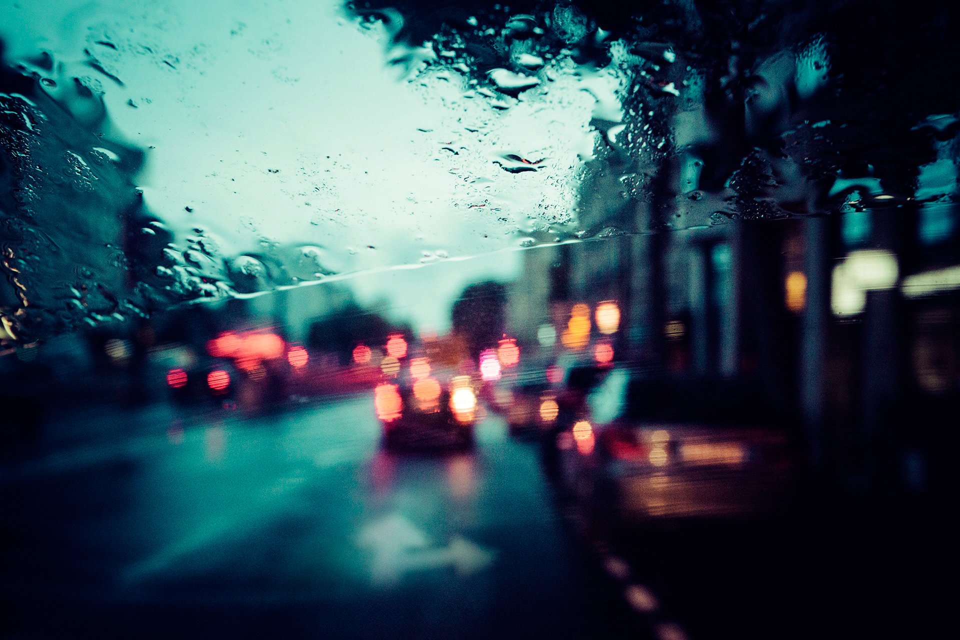 paris stadt straße regen glas