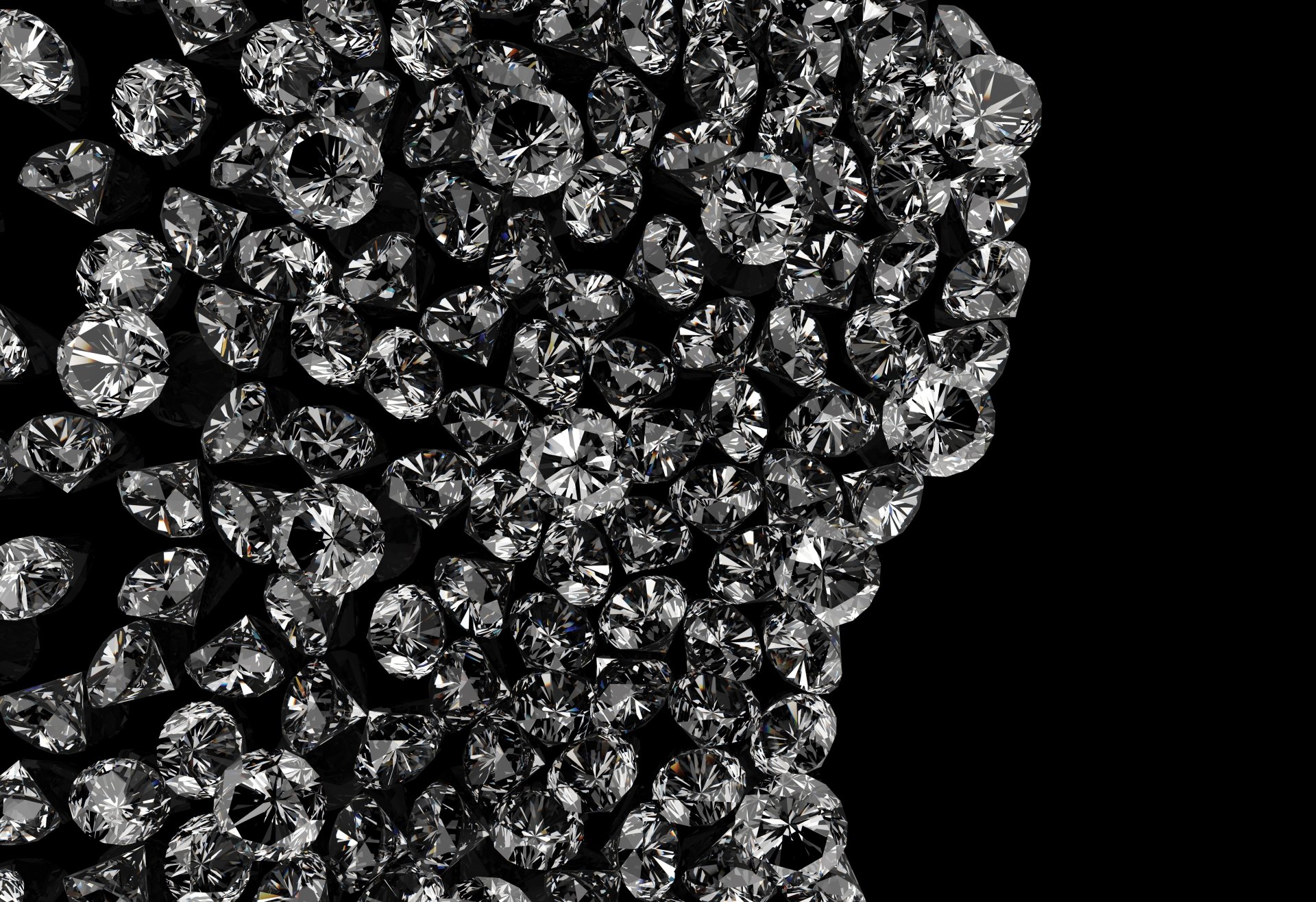 dark background stones diamond