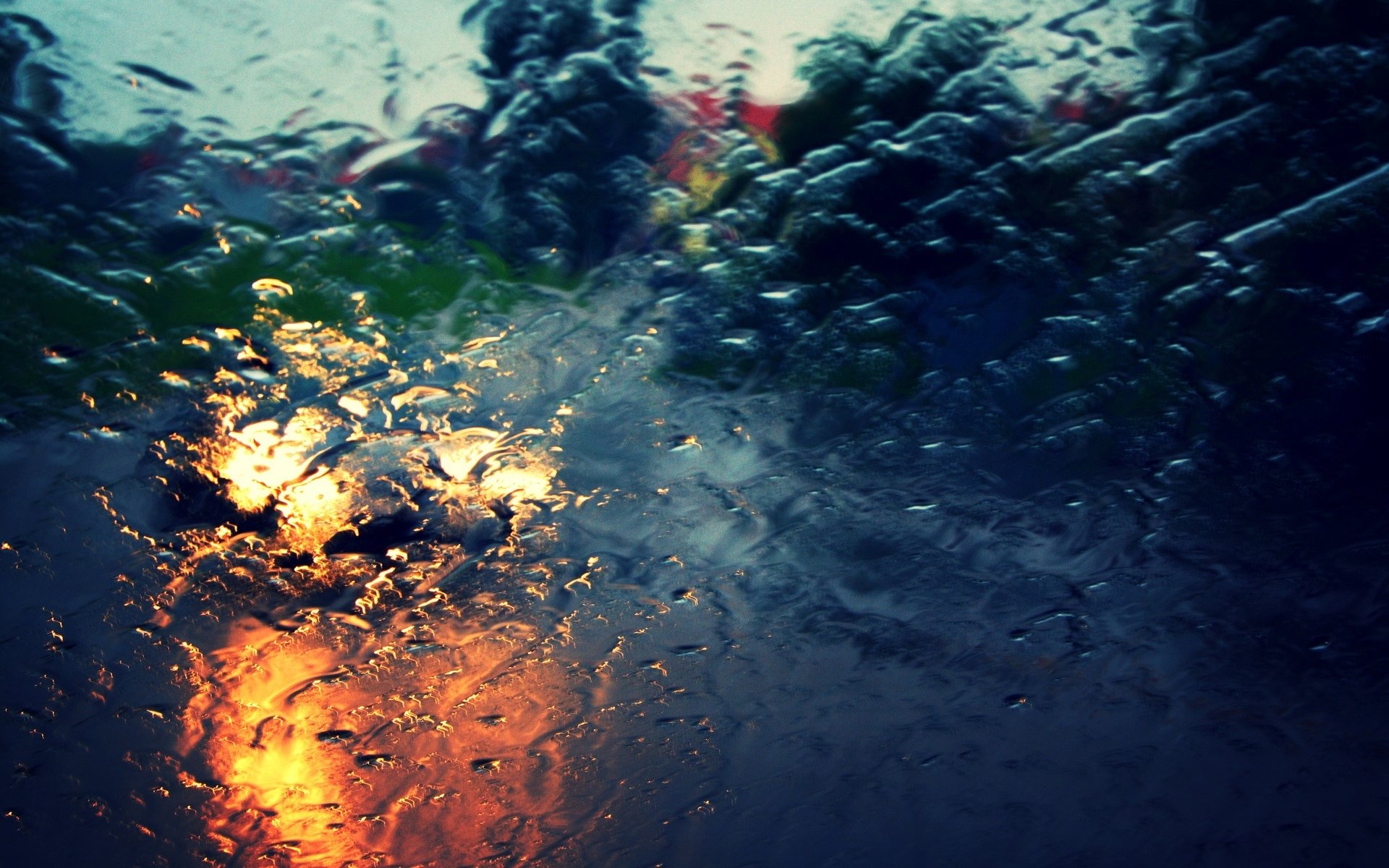 makro bokeh regen tropfen wasser auto auto lichter licht abend glas fenster stadt straße straße hintergrund tapete widescreen vollbild widescreen widescreen