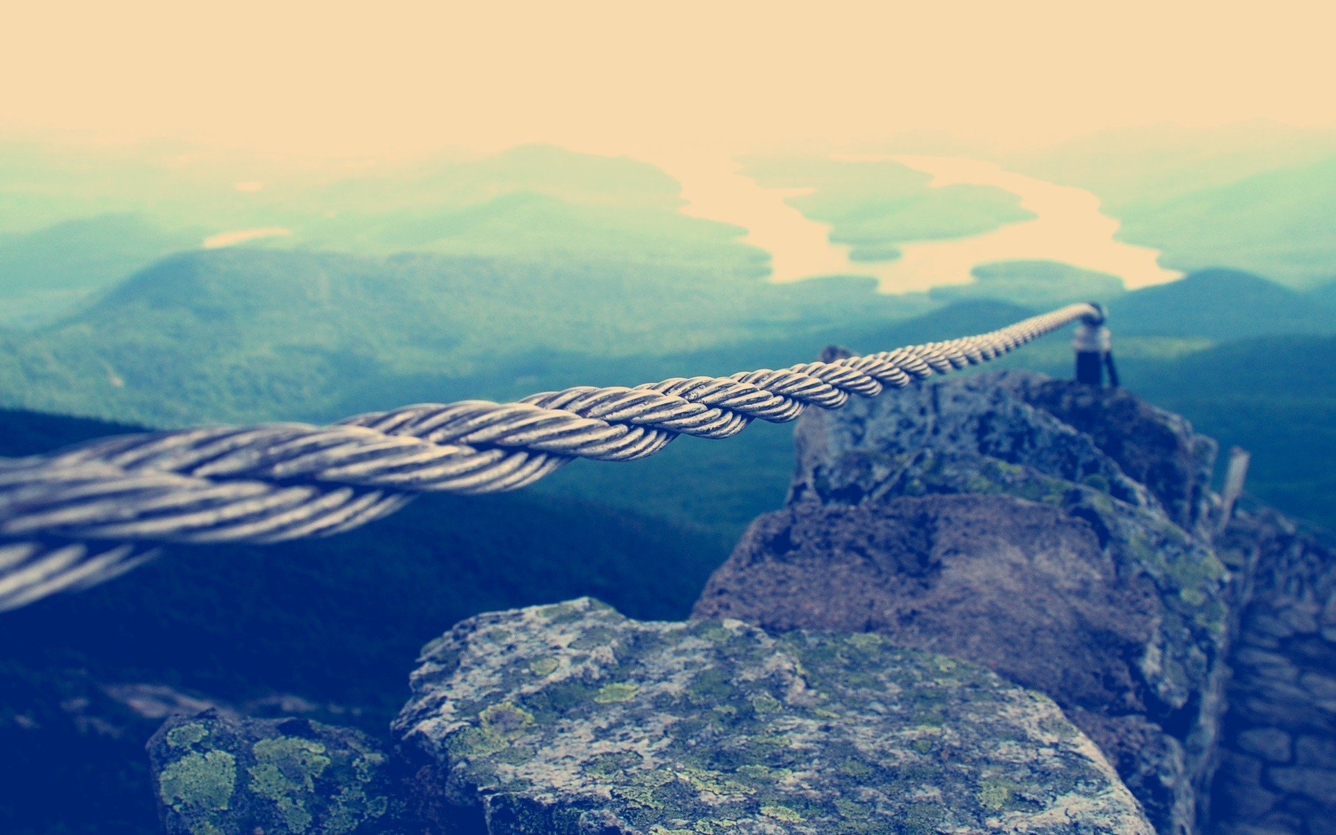 close up nature rope stones sky clouds mfis wallpaper