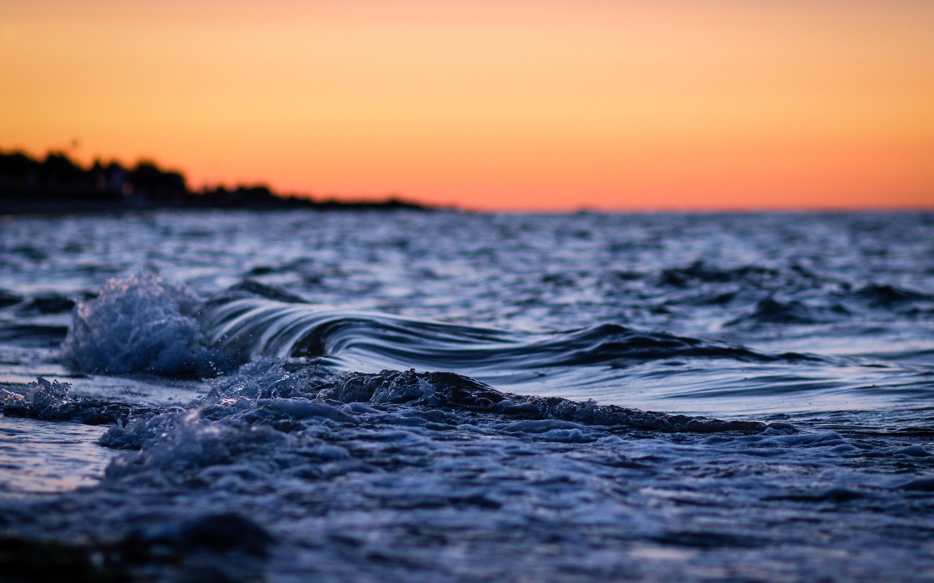 macro natura mare acqua oceano fiume onda onde sera sfondo carta da parati widescreen schermo intero widescreen widescreen