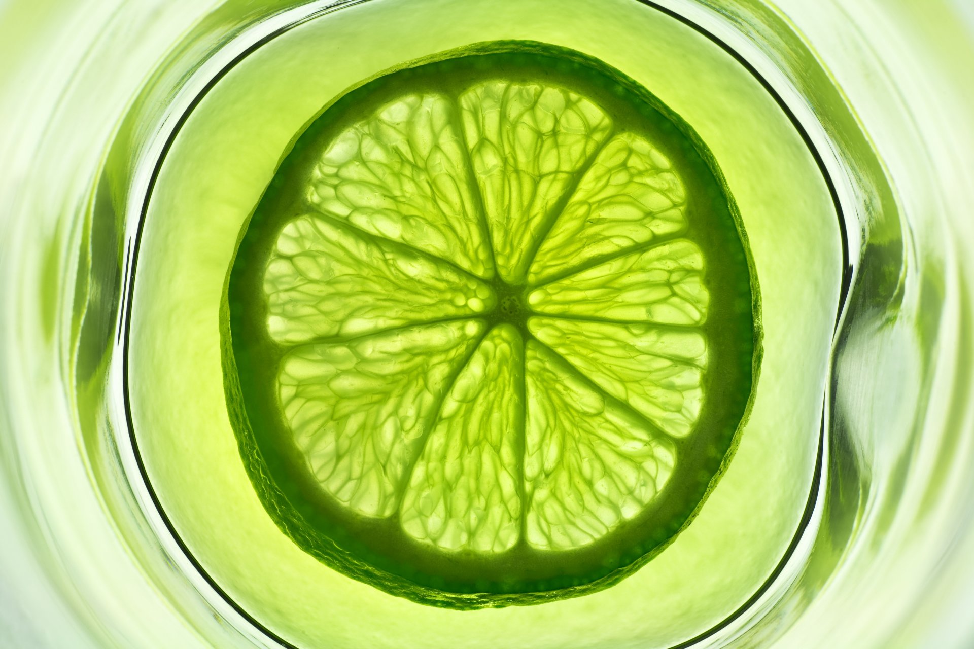 citron vert agrumes fruit vert verre eau