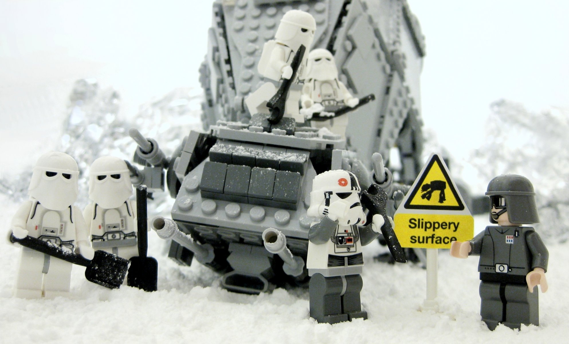 lego star wars slippery surface clones slippery surface winter