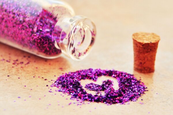 Magische Pailletten. Magischer Glitter