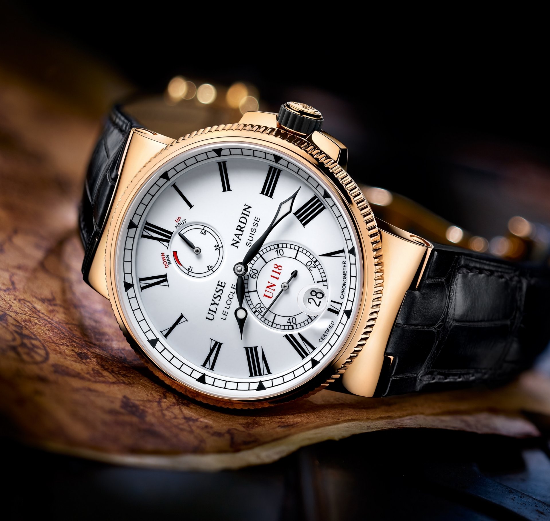 zegarki ulysse nardin złoto