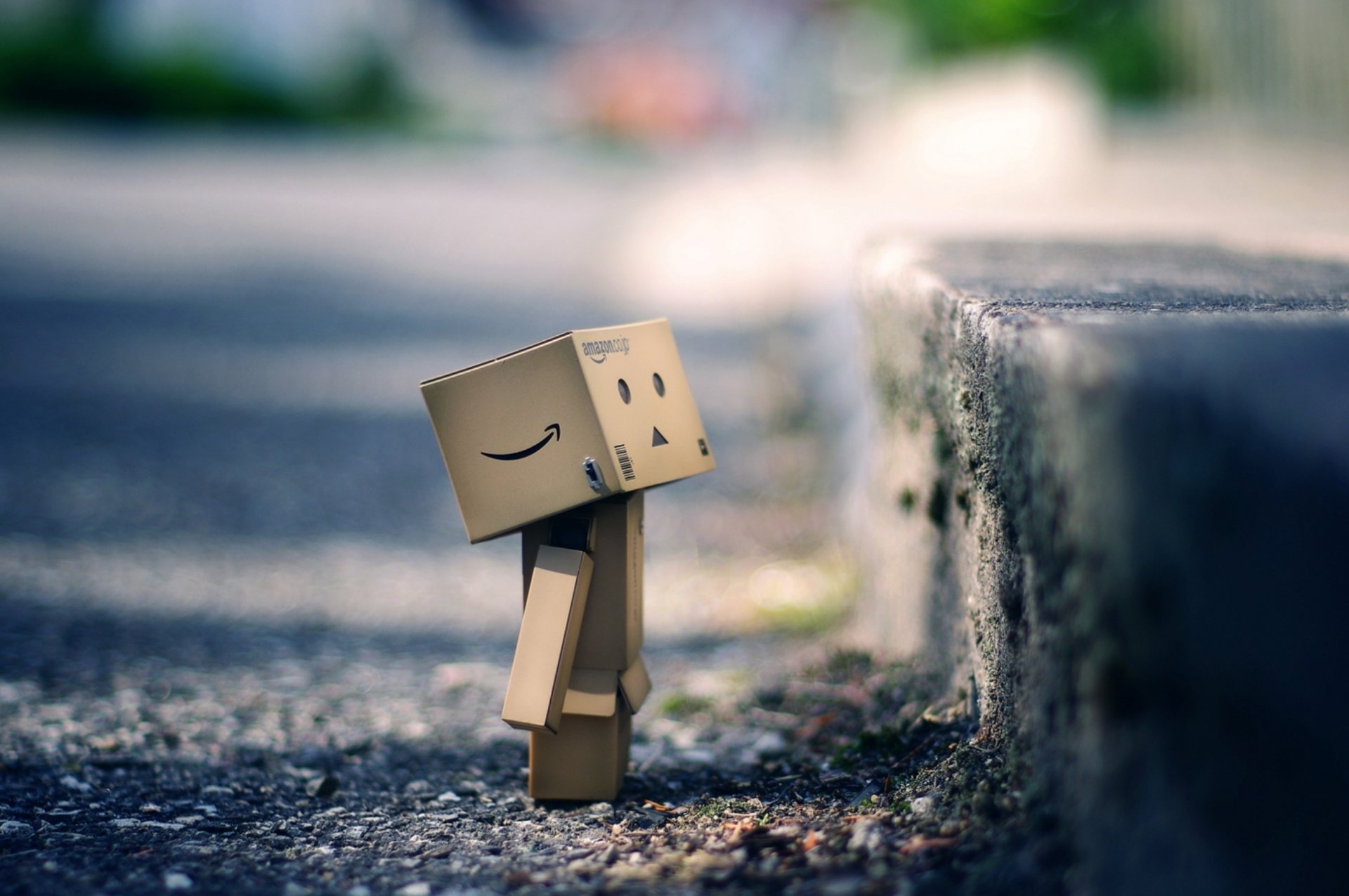 дорога асфальт тротуар коробка danbo размытость