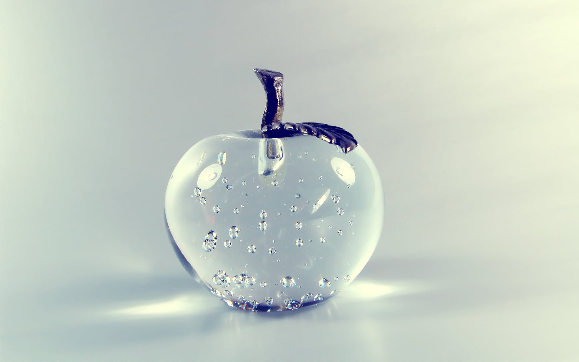 figurine apple glass light