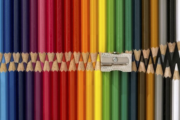 It turned out to be a whole rainbow of pencils