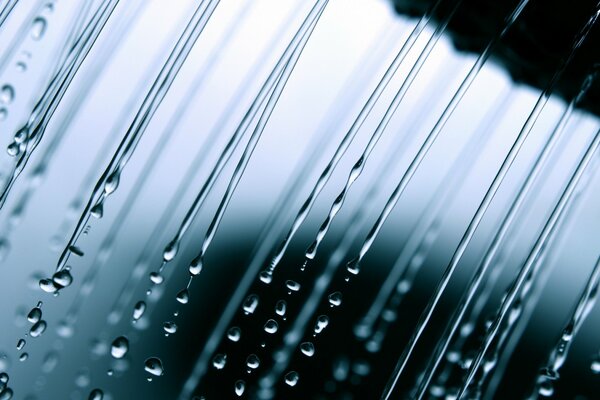 Raindrops during macro shooting