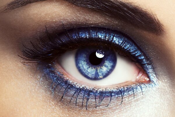 Encore une ombre bleue yeux bleus