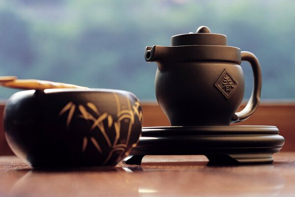 Japanese tea drinking ceremony