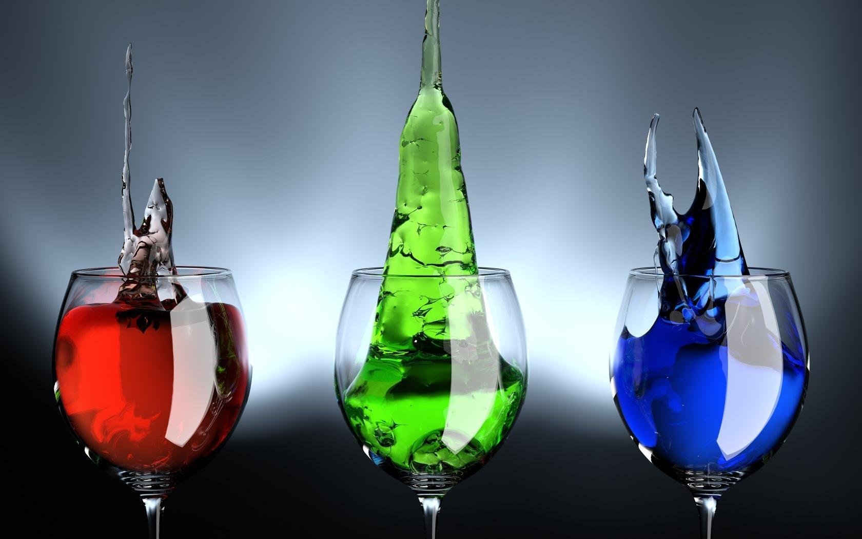 bebidas copas de vino colores