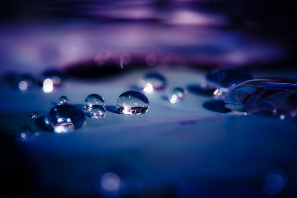 Grandi gocce d acqua. Riflessione