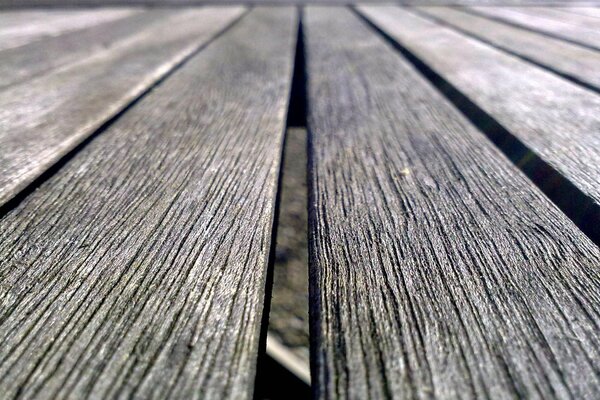 Wet boards macro photo