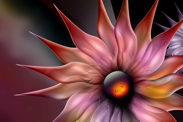 Flower exposition in abstraction