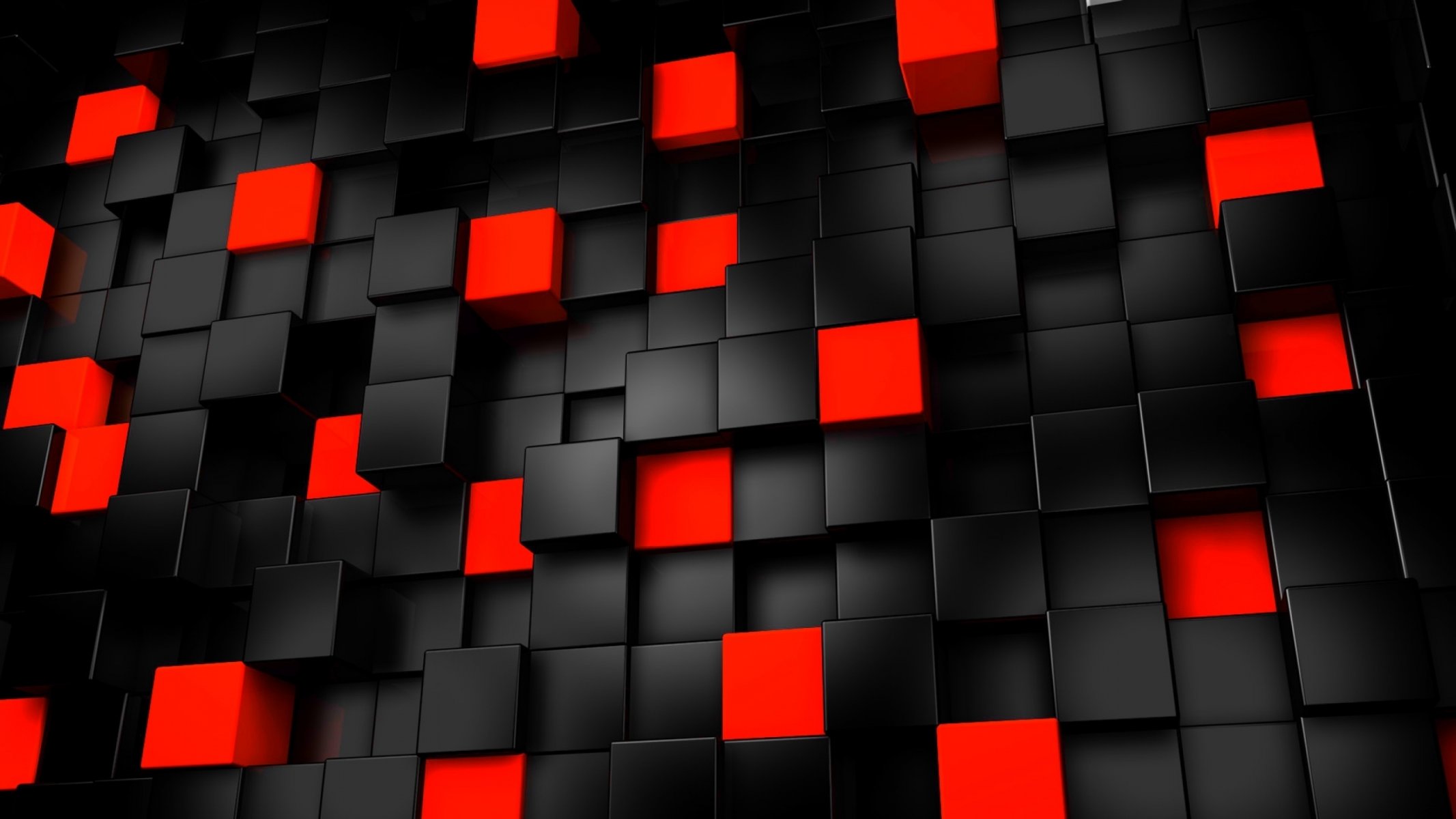 dark 3d abstract cube