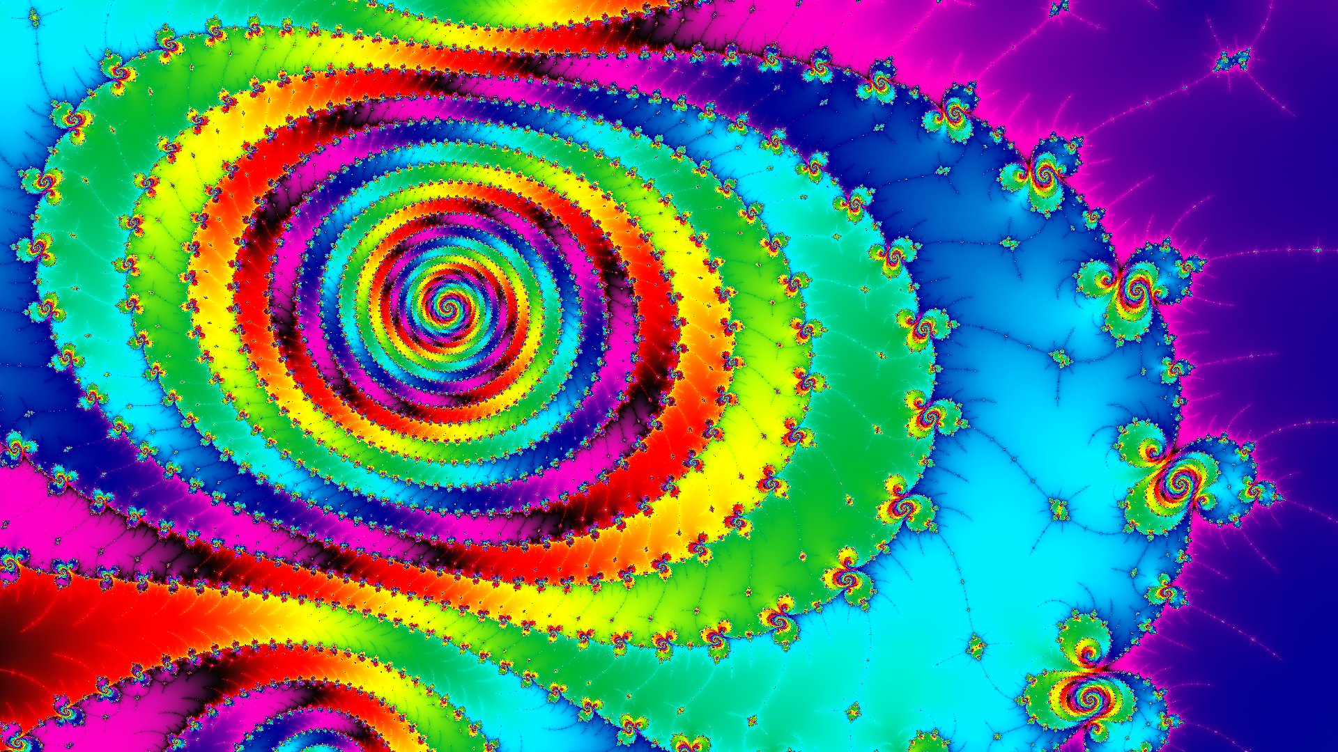 luz color patrón fractal espiral