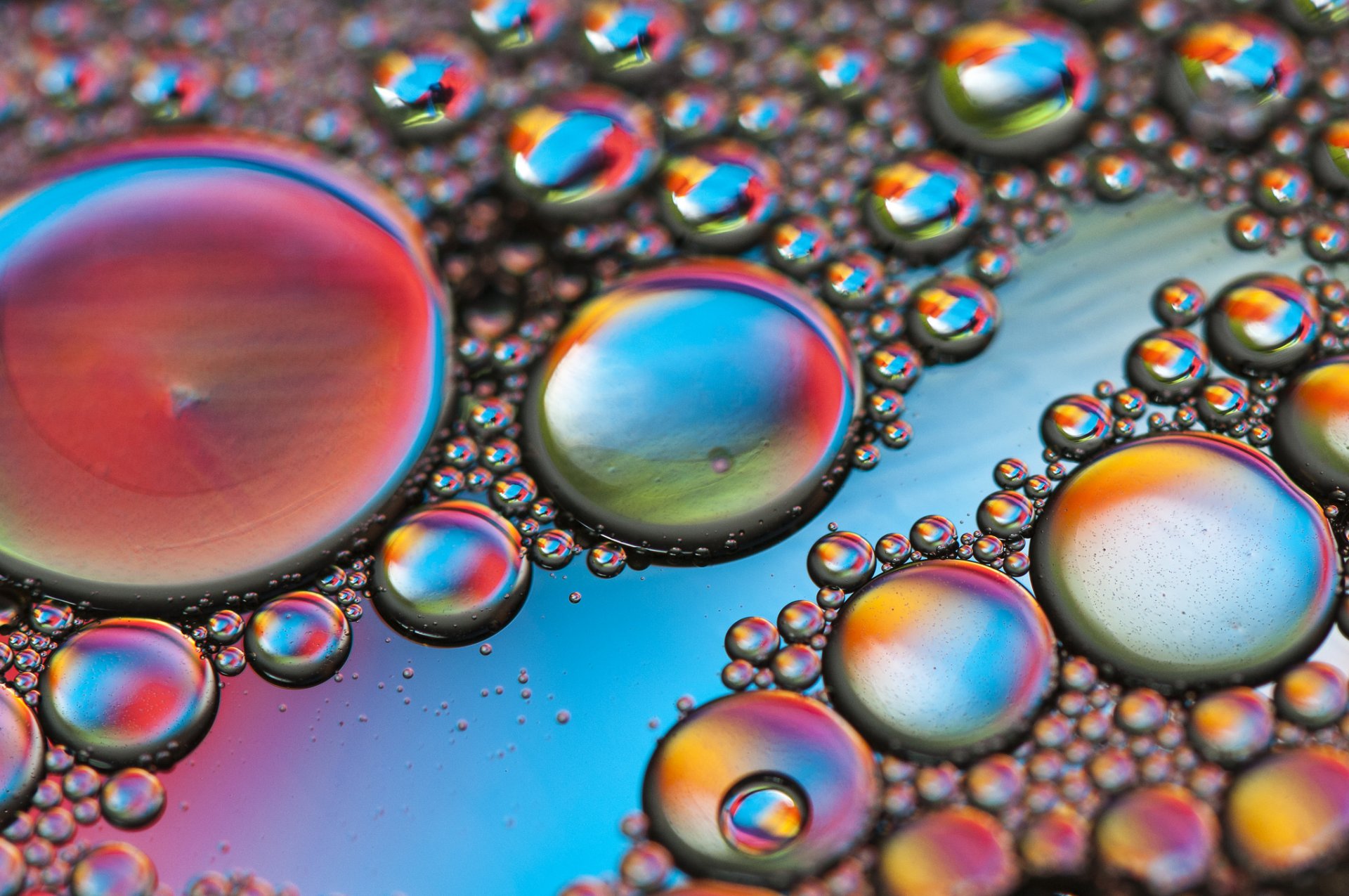 bulles couleur volume liquide air