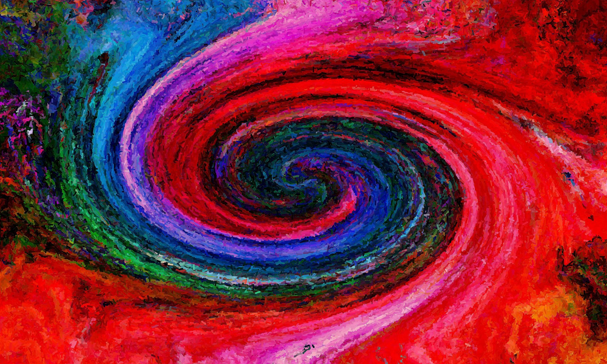 spirale farbe muster