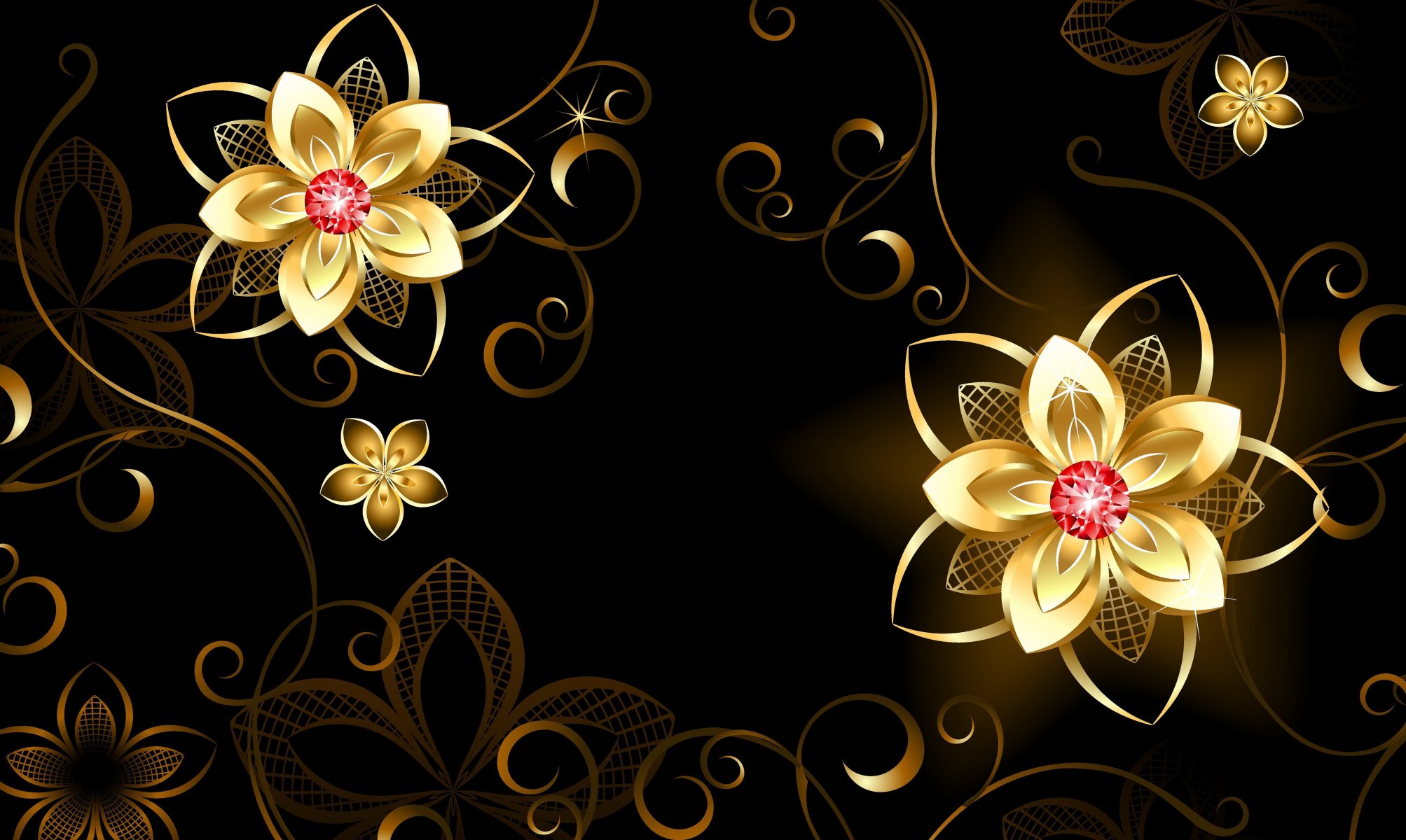 graphiques 3d fleurs motifs fond