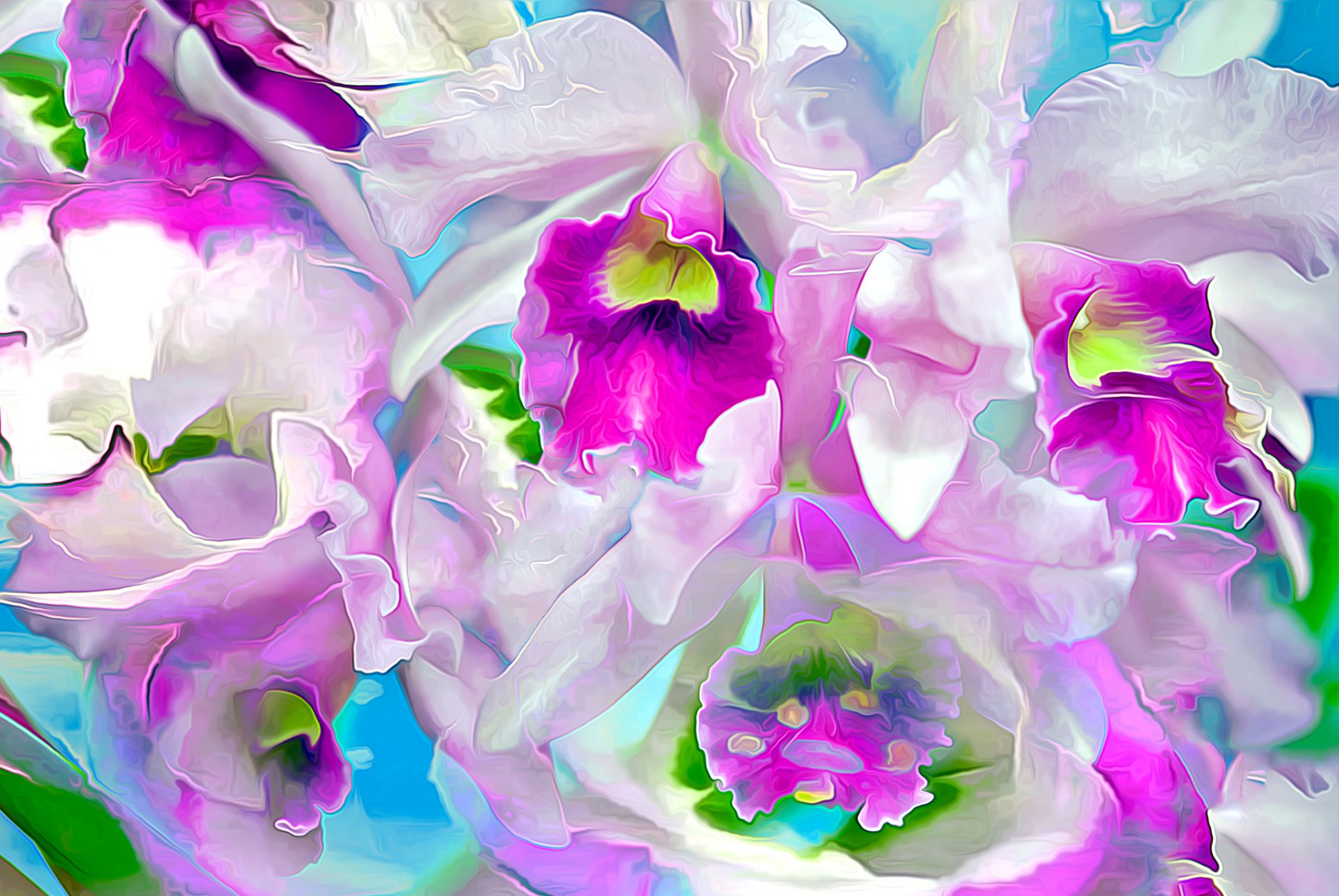 flower petals rendering nature sky