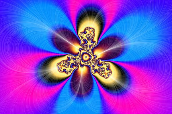 Symmetrical color fractal