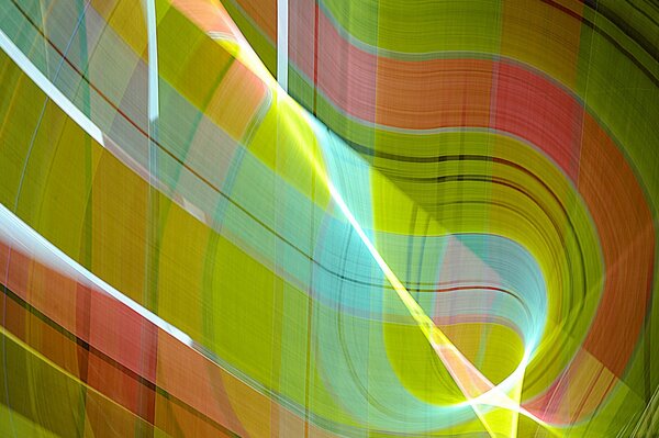 Light composition of wavy patterns