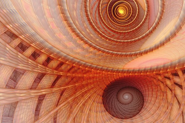 THE RED SPIRAL IS LIKE A SHELL