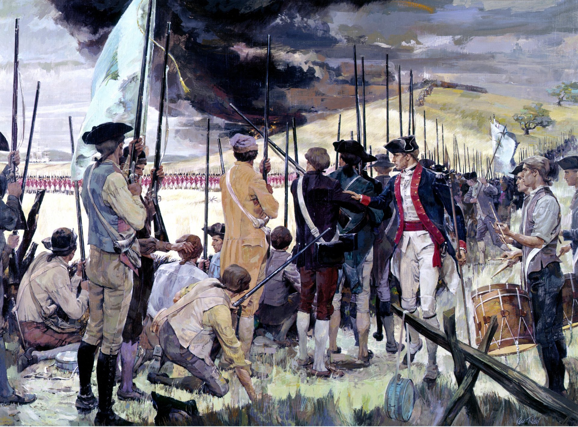 the battle of bunker hill bunker hill boston ma massachusetts 17 june 1775 pattern host oil