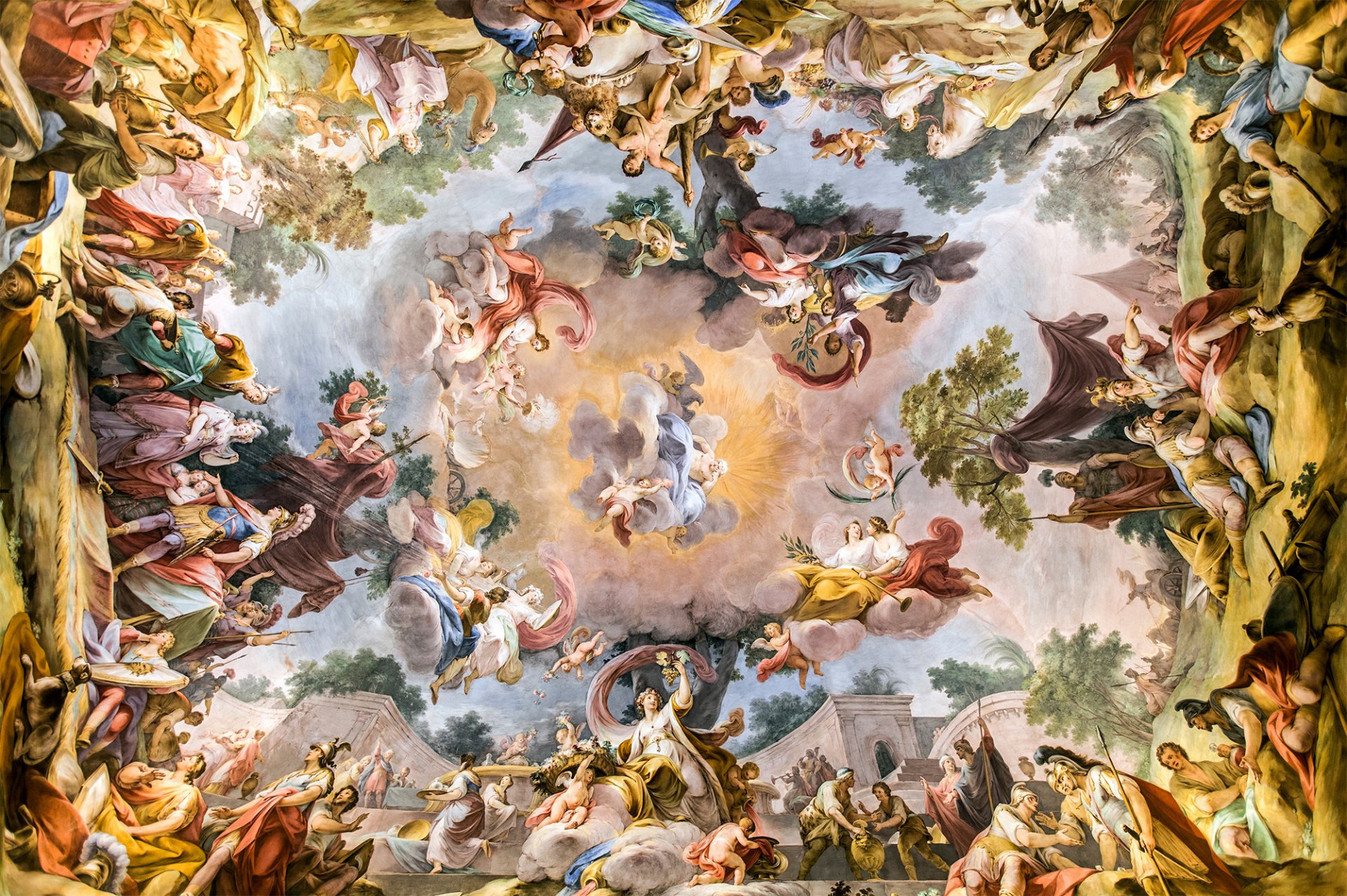 fresco caserta palacio real