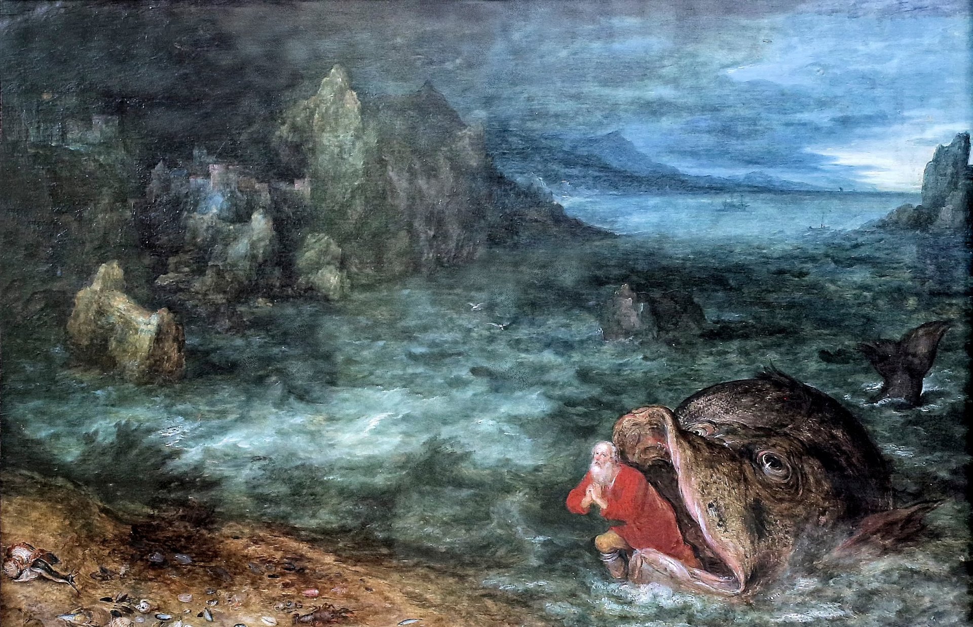 jan brueghel południowoniderlandzki flamandzki malarz jonasz i keith