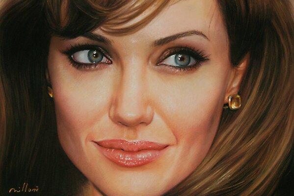 Portrait de l actrice Angelina Jolie