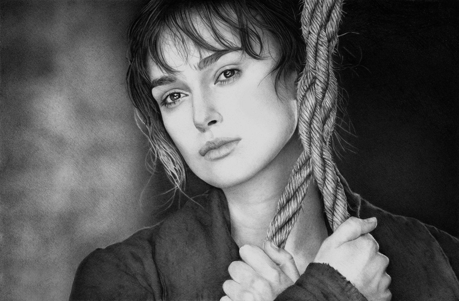 keira knightley dibujo arte