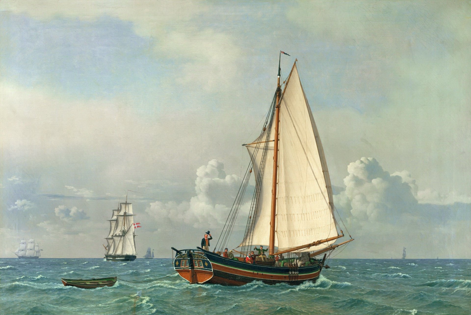 mare christopher wilhelm eckersberg pittore danese pittura olio su tela