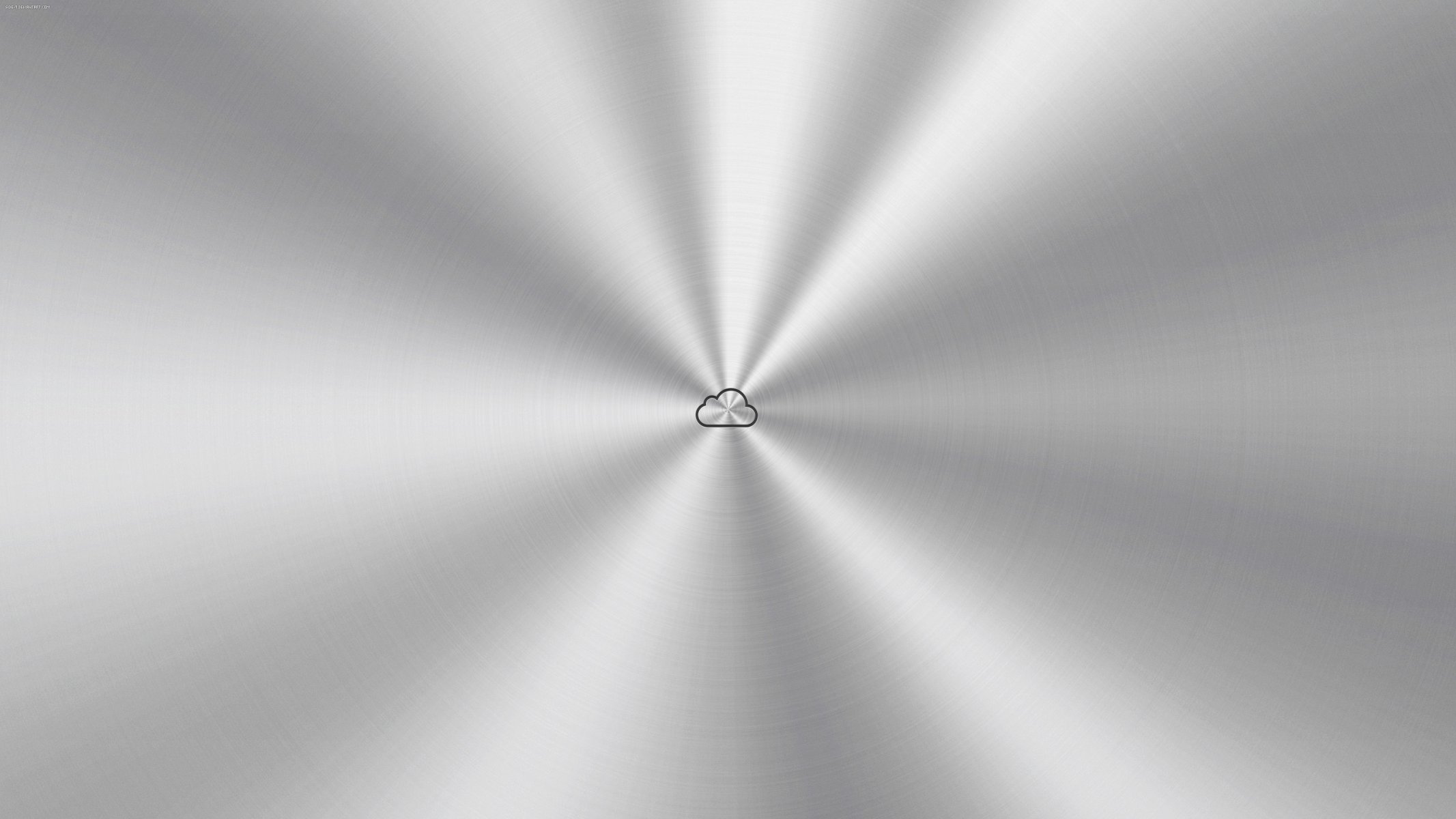 minimalismo pareti minimal metallo superficie nube icloud logo 2560x1440