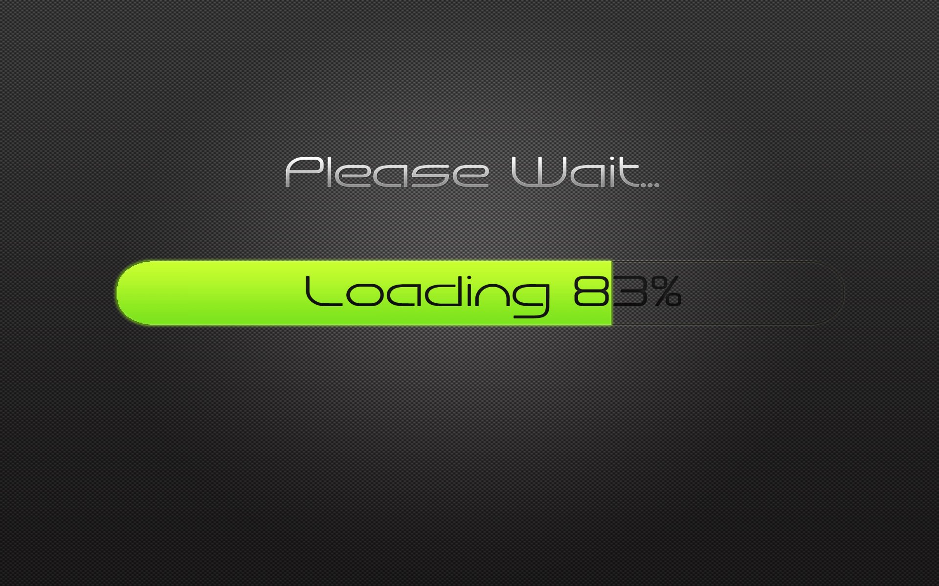 minimalism lettering words text please wait... loading 83% please wait