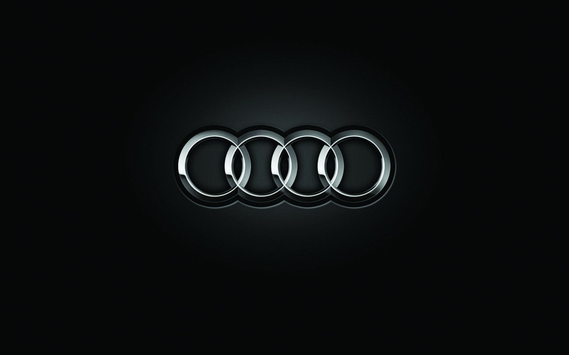 fond noir audi marque logo lumière