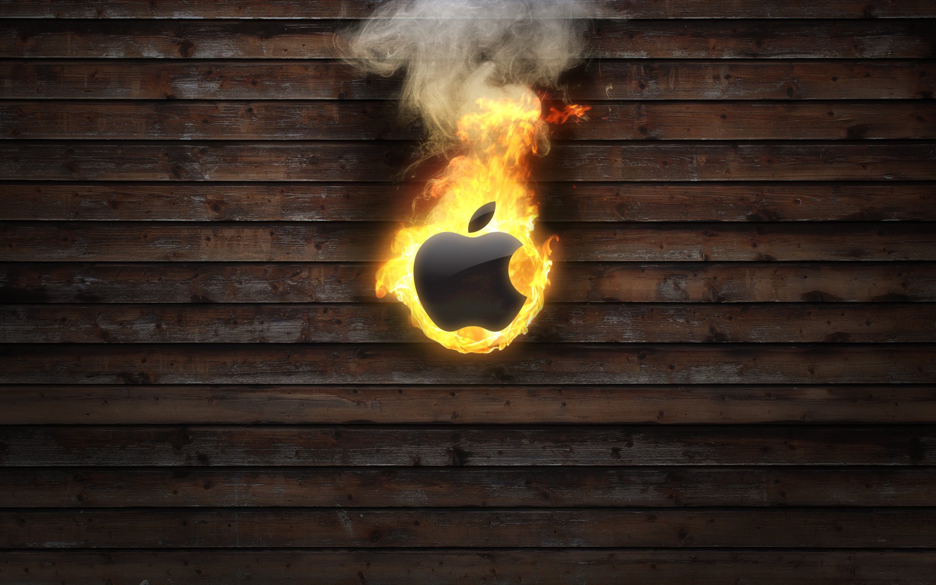 apple fire on