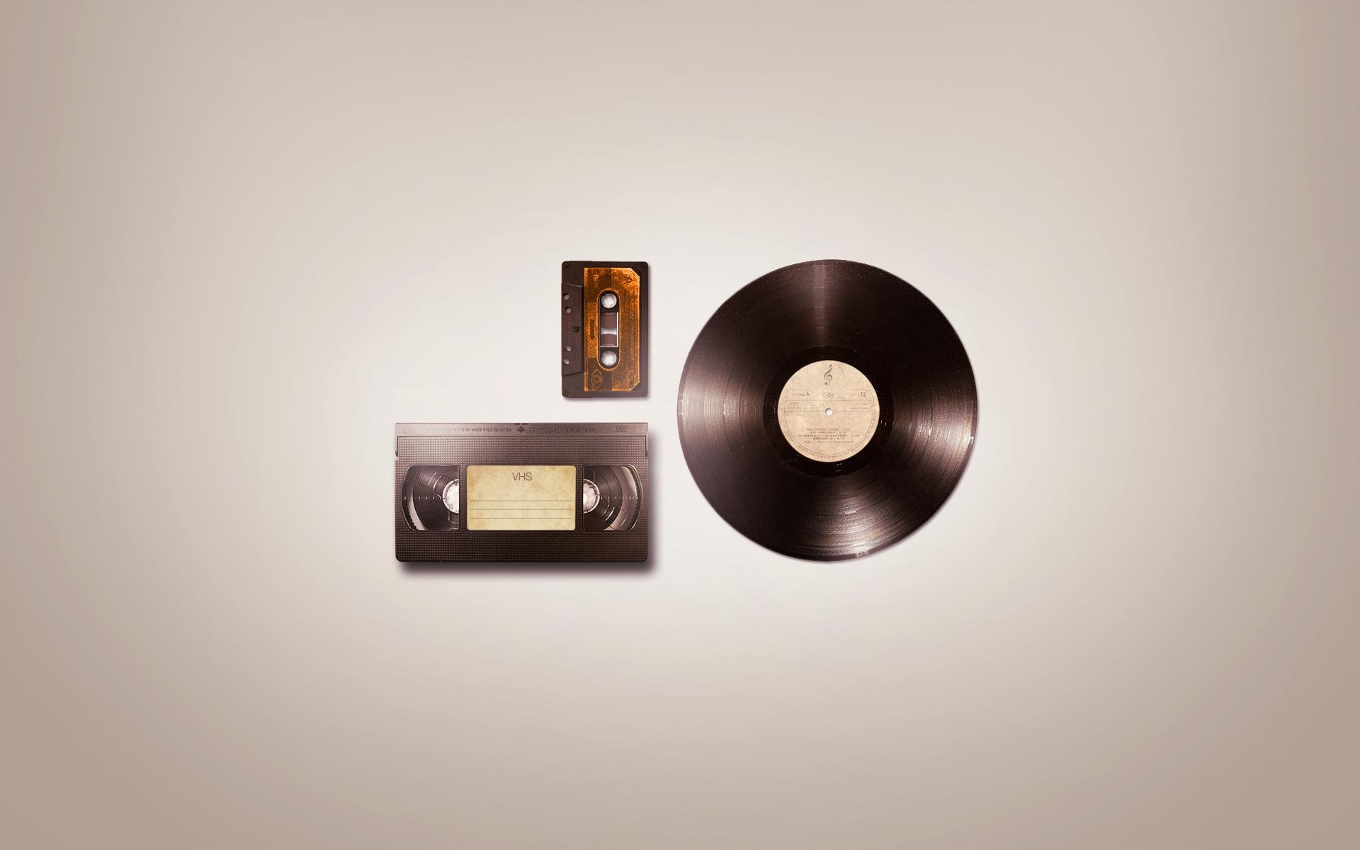 minimalisme audio vhs disque vidéo audio cassettes fond d écran minimal