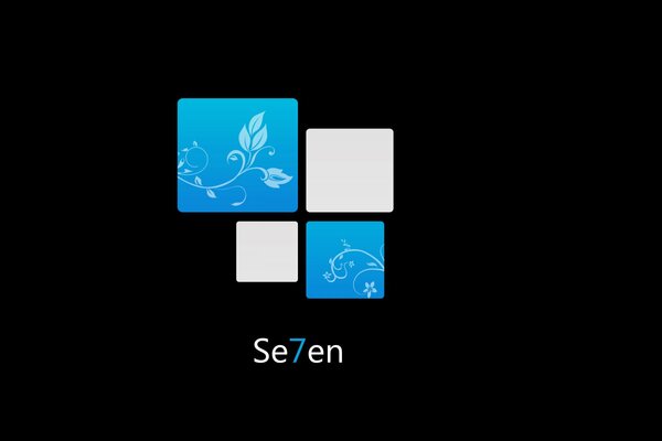 Se7en microsoft сини белое