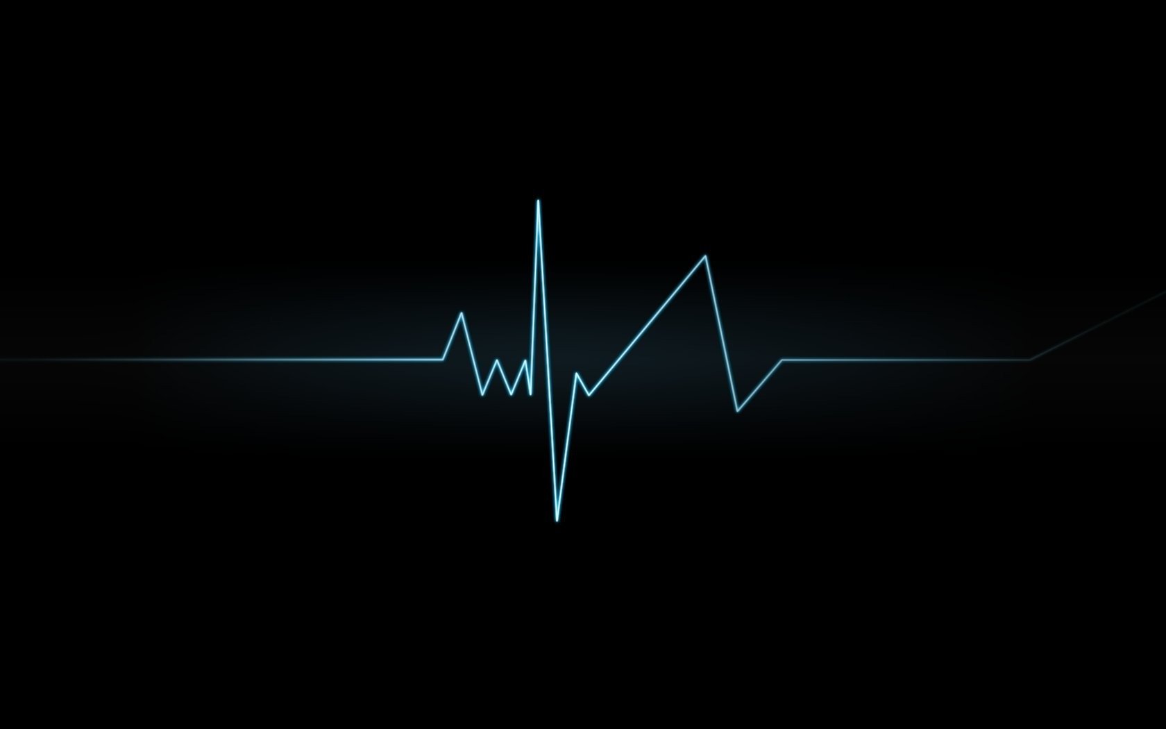 line ecg curve