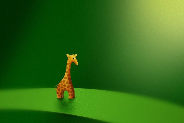 Girafe ishrkshny sur fond vert